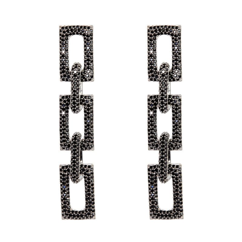 Flat Block Earrings - Nickho Rey