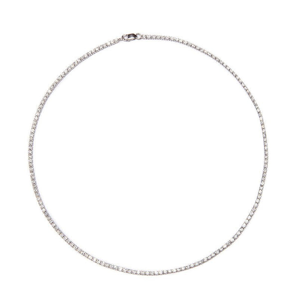 Buy Tish Tennis Necklace | Clear Crystals